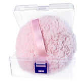Quadafy powder puff 6x3 oversized with cloud-soft lambswool for gentle powder pickup.