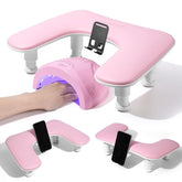 Quaferen arm rest with rotating stand for hands-free reference checks