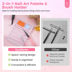 Quaferen magnetic nail stands in action for stable work surface.