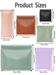 Quarter Rainbow snap closure organizer pouch showcases compact travel storage