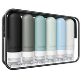 Quatish travel bottles six-pack with leakproof design for secure luggage