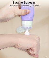 Quatish travel bottles TSA-approved 4-pack for hassle-free carry-on packing