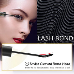 QUEWEL Bond & Seal brush head applies evenly for natural-looking lashes