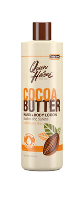 Queen Helene Cocoa Butter Lotion bottle delivering deep hydration for dry skin.