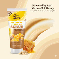 Queen Helene Oatmeal & Honey scrub texture close-up highlighting gentle cleansing action.