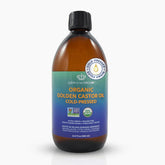 Queen of the Thrones Castor Oil in amber bottle protecting purity and skin wellbeing