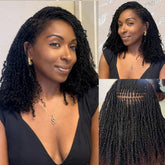 QUEEN VIRGIN REMY Afro kinky bulk hair with soft texture for natural blends.