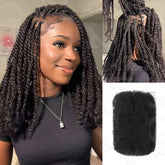 QUEEN VIRGIN REMY QVR afro kinky bulk hair for dreadlocks, 16 inch natural black pack.