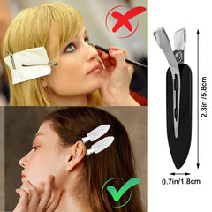 QUEENTI pinza para cabello: resina ABS y acero inoxidable para uso duradero