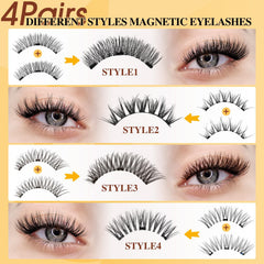 QUEWEL instruction sheet guides beginners to wear lashes easily