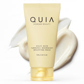 QUIA Beauty Turmeric Kojic Acid wrap mask jar — premium hydration packaging.