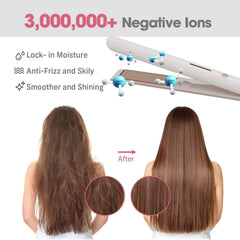 Quico Hair Straightener compact size fits easily in luggage for travel.