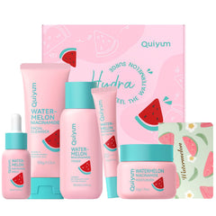 QUIYUM Serum Sandía, frasco elegante para hidratación ligera y brillo natural