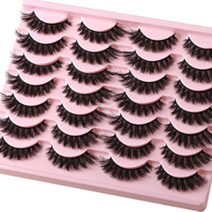 QUNETY 3D faux mink fibers for airy volume