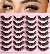 QUNETY wispy cat-eye lashes for natural definition and everyday wear