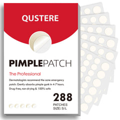 QUSTERE 9mm pimple patch discreetly covers blemish and absorbs oil.