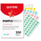 QUSTERE star pimple patches in a 200-count pack for versatile blemish care.