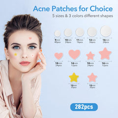 QUSTERE pimple patches peach shape closeup for discreet overnight care