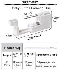 QWALIT stainless steel belly button ring 14g durable and skin-friendly