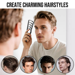 Qyubov Texture Comb glides through hair for easy detangling.
