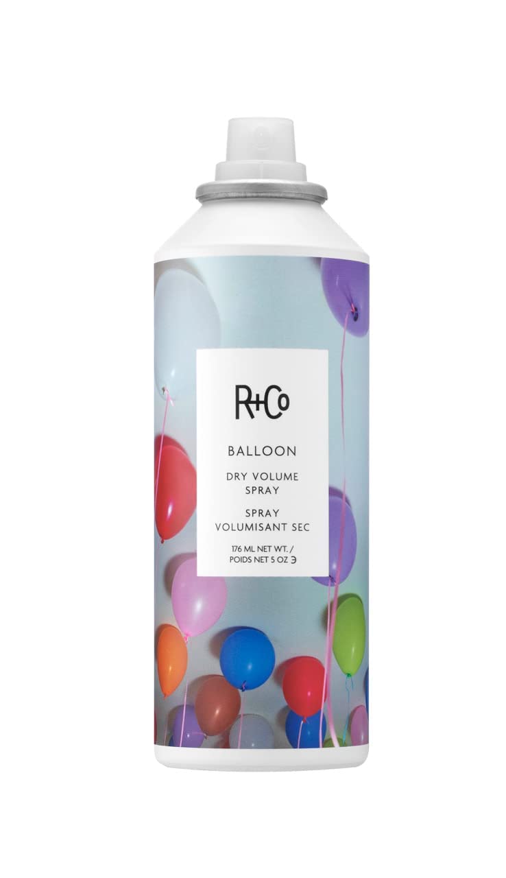 R+Co BALLOON bottle angled for instant lift and light texture