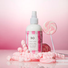 R+Co Candy Stripe, hidratación sin peso que suaviza y añade brillo.