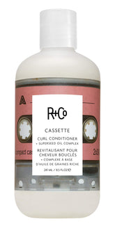 R+Co Cassette conditioner bottle showing curl hydration and definition