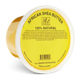RA Cosmetics Manteca de Karité Dorada, tarro 16 oz, hidratación profunda para piel seca.