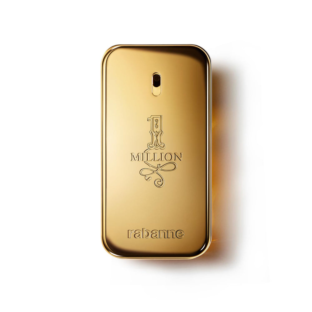 Rabanne 1 Million gold ingot bottle radiates luxury, signaling bold style.