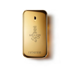 Rabanne 1 Million gold ingot bottle radiates luxury, signaling bold style.