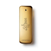 Rabanne 1 Million EDT bottle front view showcasing the bold gold ingot design.