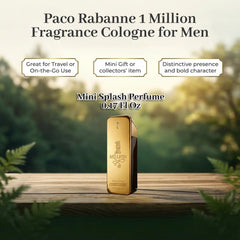 Paco Rabanne 1 Million mini EDT bottle close-up highlighting fresh and spicy notes