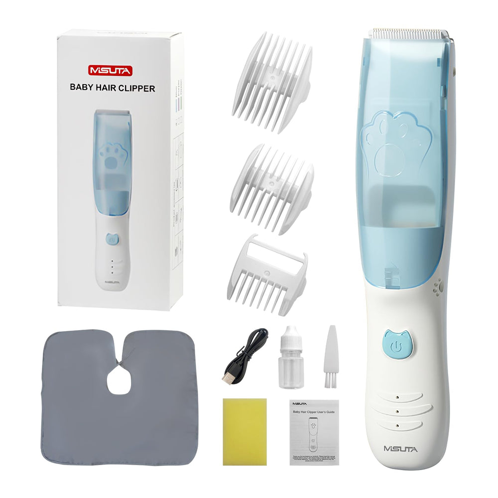 Rabbitcozy vacuum baby clipper box shows gift-ready packaging for parents