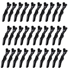 Rabetly alligator hair clip pack in black for secure sectioning of thick hair.