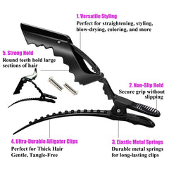 Rabetly wide-teeth clip ensuring gentle hold without hair damage.