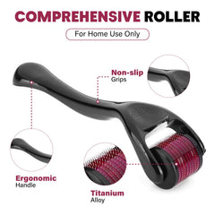 RadBizz Derma Roller needle detail highlights titanium construction