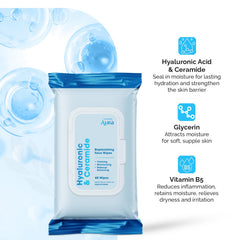 Aplicación facial con toallita Radiant Aura para limpieza suave