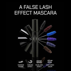 Lash close-up with Plum Brown 02 color for defined, eye-opening lashes.