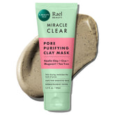 Rael mascarilla arcilla Miracle Clear para control de poros y limpieza profunda.
