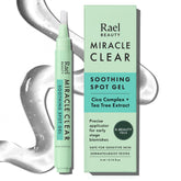 Rael Miracle Clear Spot Gel en su empaque, opción práctica para uso diario.