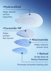 Rael pimple patches for night use absorb impurities while you sleep.
