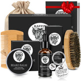 RAFFIN beard kit and keychain set, ideal for daily grooming and keepsake.