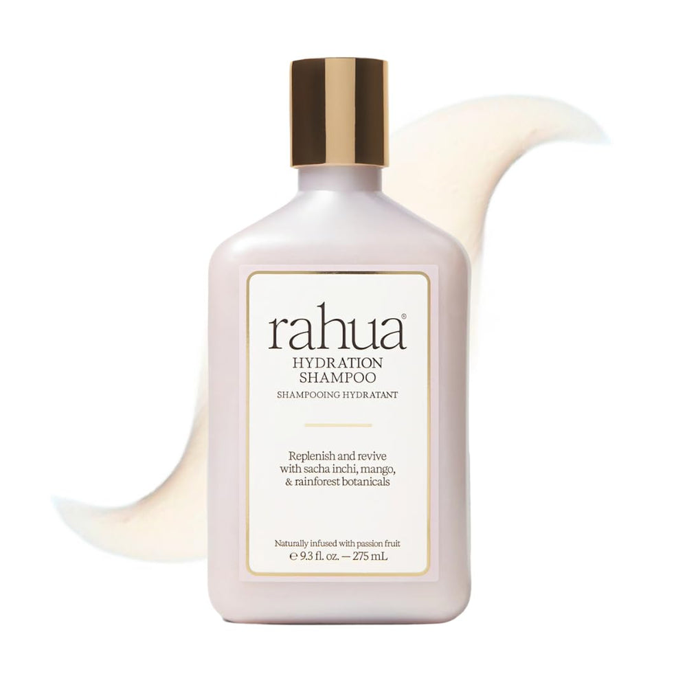 Rahua Hydration Shampoo bottle front view highlighting premium natural ingredients for deep moisture