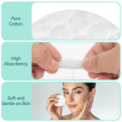 RAINFLOW high-absorbency makeup remover pads for toner and cleanser