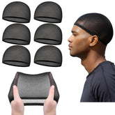 Ramede stocking wave cap six-pack in black, comfortable fit for most adults.