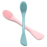 RamPula facial cleansing brush front view for easy routine setup and gentle cleansing.