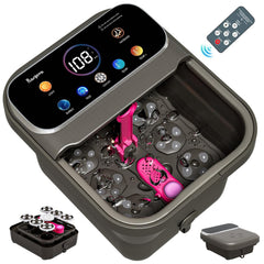 Ranjova foot spa with touchscreen Pro display enables precise control for personalized massages.