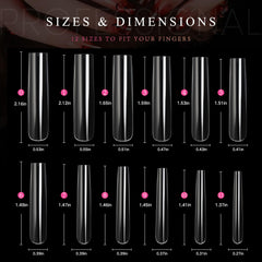 Ranrose long straight square tips ideal for dramatic looks