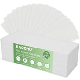 RAQEHO 150 non-woven wax strips packaging ready for home waxing.