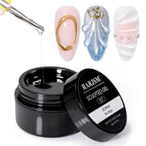 RARJSM 3D Sculpting Gel clear base for dimensional nail art and long-lasting hold.
